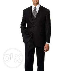 Men's Black And White Formal Suit