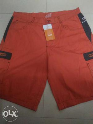 Orange And Black Board Shorts
