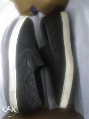 Pair Of UCB Black Leather loafer's. Size UK 8.hardly used.