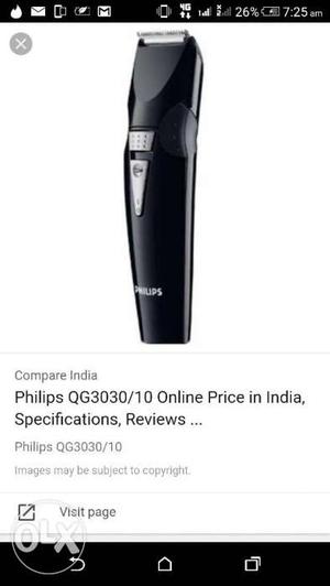 Philips trimmer with charger