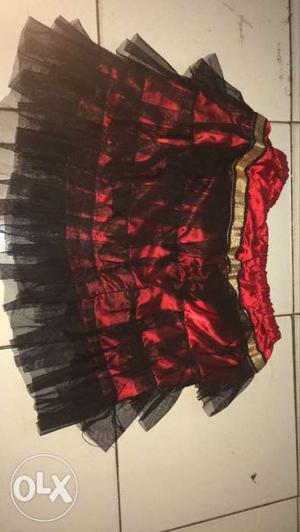 Red, Gold, And Black Tutu Skirt