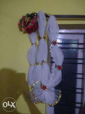 Wedding maala and three flower girl crowns for sale