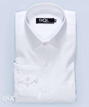 White SQL Dress Shirt