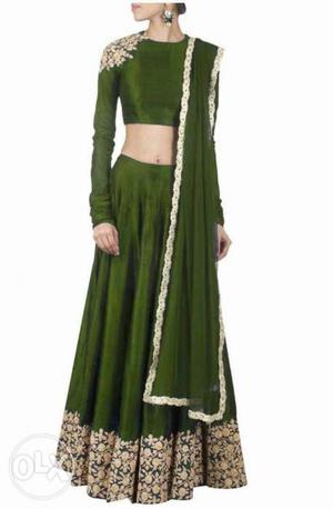 Women's Green Sari