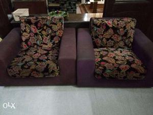 2 single seat love couches for sale