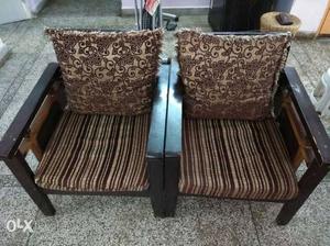 3+1+1 wooden sofa in excellent condition.