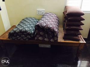 4 beds, 9 pillows, 3 diwan cots. Moving out.
