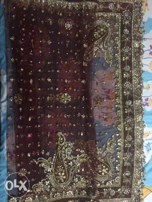 A very good condition red color chaniya choli for sale
