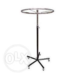 Black Metal Stand With Wheels