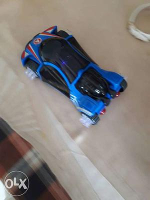 Blue And Black Toy Car