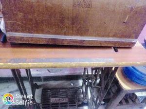 Brown Usha Treadle Sewing Machine