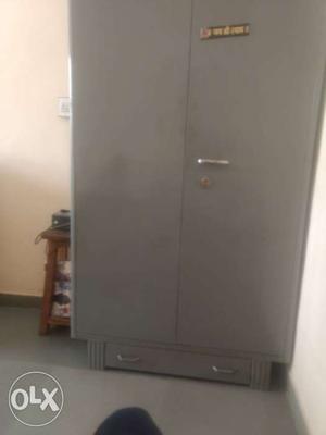 Gray Steel Storage Cabinet
