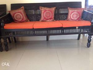  Hand craftedTeakwood Sofa set with table