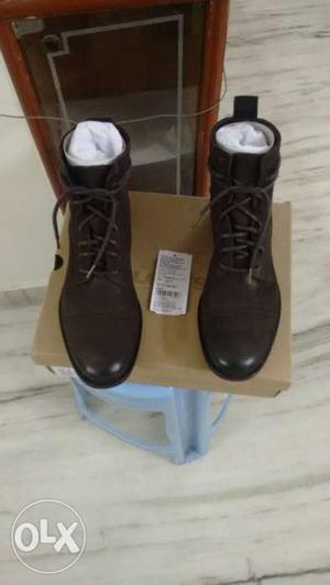 Levi's New York Mens Coffee Brown Boots Size 9