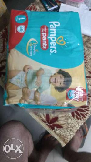 Sealed pack Pampers large diapers pant style 68