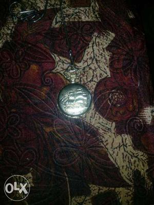 Silver Galleon Pocket Watch