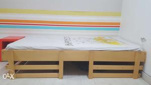 Single bed, pure sheesham wood, gautier, with
