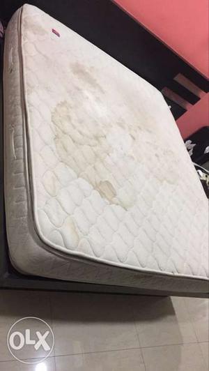 White And Beige Quilted Mattress