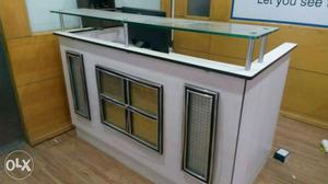 White Wooden Counter/table