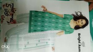 Women's Green And White Traditional Dress