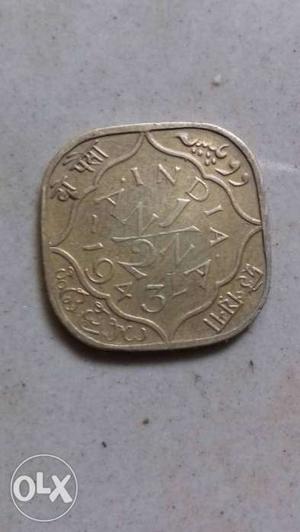 1/2 Indian Anna Coin