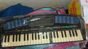 Black And Blue Casio Electronic Keyboard