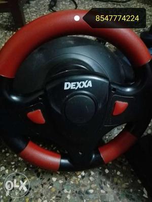 Black And Red Dexxa Steering Wheel Console Controller
