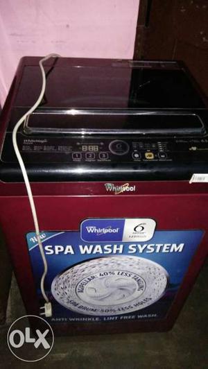 Black And Red Whirlpool Top Load Washer