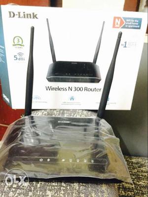 Black D-Link Wireless N 300 GBwith Box