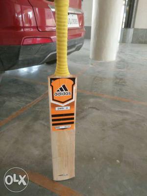 Brown And Yellow Adidas Cricket Bat