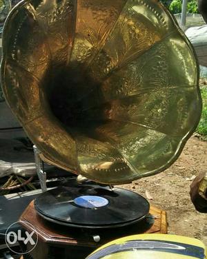 Gold And Brown Gramophone