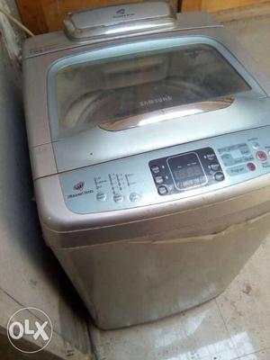 Gray Samsung Top Load Washing Machine
