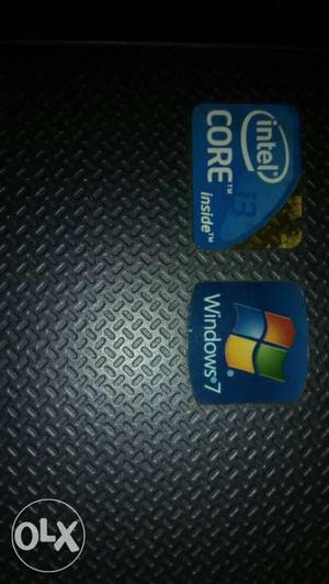 Intel Core I3 And Windows 7 Product Stickers