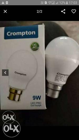Led pro 9 watt crompton with 2 year warranty