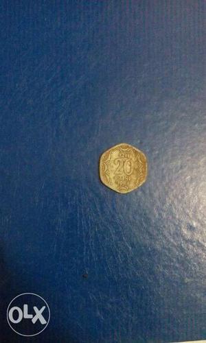 Old aluminium coin