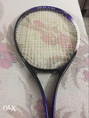 Purple And Black Tennis Racket
