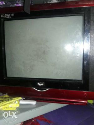 Red And Black CRT TV