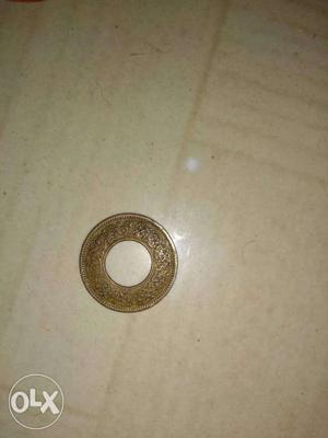 Round Gold Holed Coin