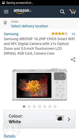 Samsung WB350F 16.2 MP CMOS Smart Wifi Digital Camera