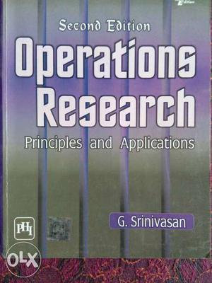 Second Edition Operations Research Book