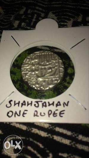 Shahjahan one rupee silver mughal sultanate. price