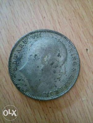 Silver Coin 12g Edward 7 king emperor  coin