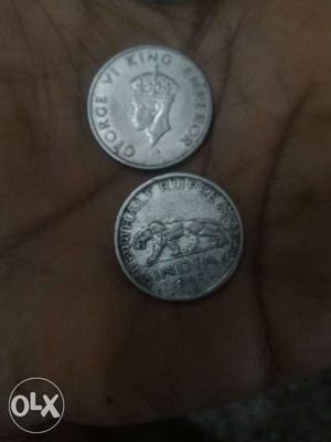 Two Round Silver Coin