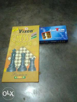 Vixen Chess Board and Chess goti. All new Board and goti