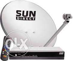 White And Black Sun Direct Tv Box