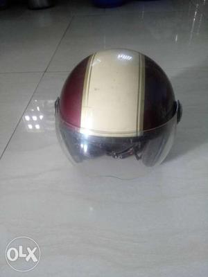 White And Red Helmet
