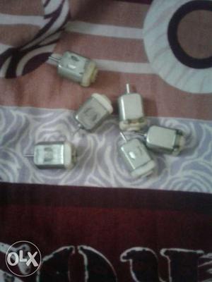 1piece 4 rupees silver mini dc motor