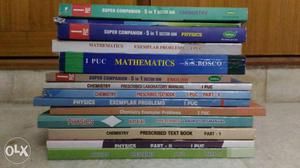 1st PUC Text books, reference books and question