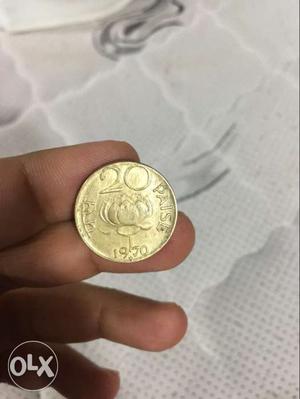 20 Paise  COPER Coin