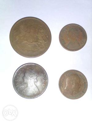 4 Copper coins